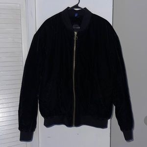 Divided Velvet Bomber Jacket